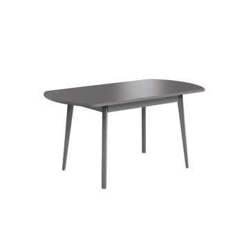 яяяСтол обеденный раздв.ПГ 02 МДФ 1200*800мм Графит+ОПОРА диаганаль массив графит*1