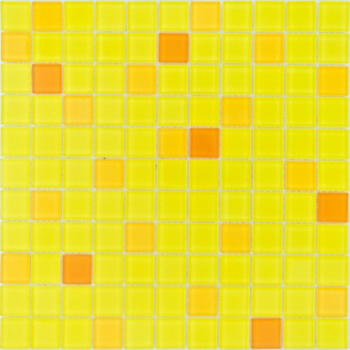 Мозаика 30х30 см Гранит Холл LHK 299-6, 0.09 м², стекло, желтый