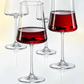 Набор бокалов для вина 560 мл Crystalex Bohemia Экстра, 6 шт., стекло