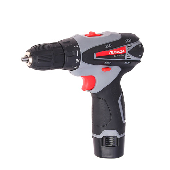 Дрель-шуруповерт 12В 2скор.0-400/0-1200об/мин 25Нм 2Ач 1ч 2аккум LI-ION ДА-12П/2 Ли ПОБЕДА *1/10 Дрель-шуруповерт 12В 2скор.0-400/0-1200об/мин 25Нм 2Ач 1ч 2аккум LI-ION ДА-12П/2 Ли ПОБЕДА *1/10