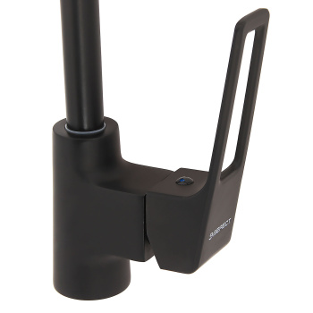 Смеситель для кухни Эверест B40-1546 высокий излив, черный *1/10