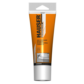 Жидкие гвозди 180 г HAUSER, для пенополистирола, белый Жидкие гвозди 180 г HAUSER, для пенополистирола, белый