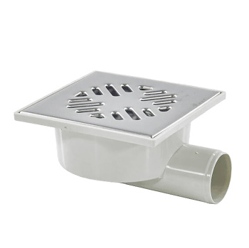 Трап горизонтальный д50 хром (150*150) *1/10