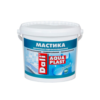 Мастика акриловая 2.5 л Dali Aquaplast, гидроизоляционная Мастика акриловая 2.5 л Dali Aquaplast, гидроизоляционная