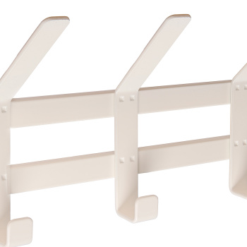 Вешалка настенная с полкой 2-х ярусная 670х270х545мм "Торонто 22Д" Белая ВСПТ22Д Б ("ЗМИ") *1