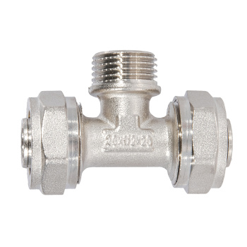 Тройник переходной 20х1/2"(Ø20)х20 цанга/папа CTM02012 *10/50