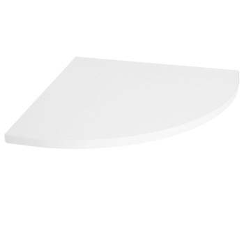 Полка ЛДСП 5 радиусная 350*350*16мм Белый *1