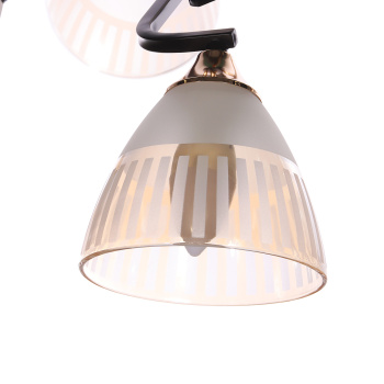 Люстра Verner Lighting A3938/5, 40 Вт, Е27, 5 ламп, черный/золото Люстра Verner Lighting A3938/5, 40 Вт, Е27, 5 ламп, черный/золото