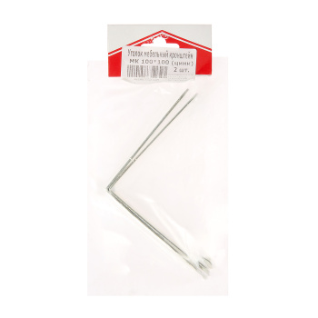 Уголок мебельный (кронштейн) МК 100*100 цинк (комплект 2 шт) *10