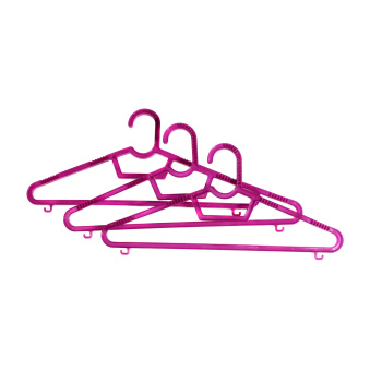 Плечики-вешалка для одежды пластм. Детские НАБОР 3шт р-р 44-46 арт.237 (Полимербыт) *126