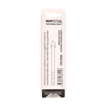 Сверло по стеклу/керамике 10,0мм (1шт) 6гр.хвост.п/шуруповерт CRAFTMATE (арт.CX010088) *1/10