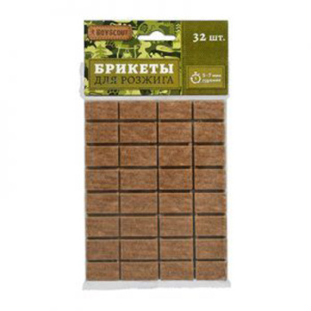 Брикеты для розжига BOYSCOUT, 100 г, 32 шт.