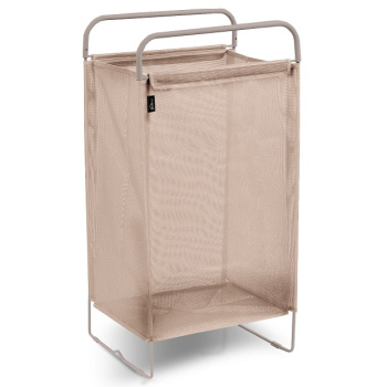 Корзина для белья тканевая на металл. каркасе Складная 405х310х750мм цвета-"микс" HSC3 "Ника" *1/10