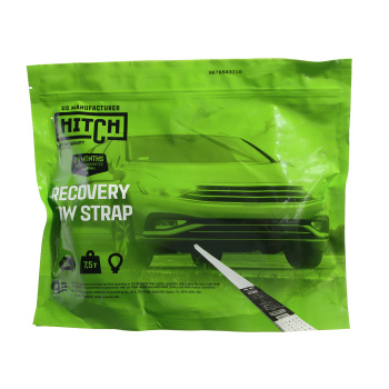 Трос буксировочный HITCH RS REGULAR масса авто 2,5т разрывная 7,5т 5 м лента 50 мм петля-петля Трос буксировочный HITCH RS REGULAR масса авто 2,5т разрывная 7,5т 5 м лента 50 мм петля-петля