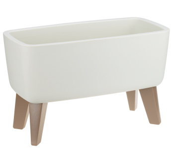 Кашпо пластм. "Флориан" 4,2л 390х200мм h245мм со вставкой Белый ратанг М3272 ("М-П")*1/6 Кашпо пластм. "Флориан" 4,2л 390х200мм h245мм со вставкой Белый ратанг М3272 ("М-П")*1/6