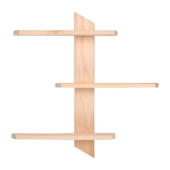 Полка трехъярусная, 51х50х9 см, липа  "Банные штучки" / 1