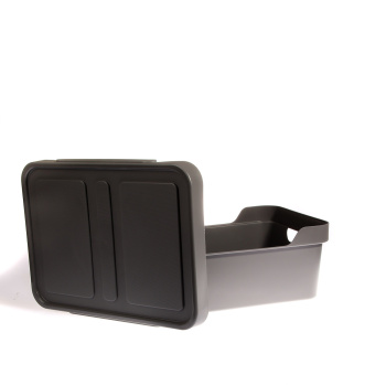 Контейнер д/хранения пластм. "Luxe"12,0л 380x276x140мм Серый арт.433205611 ("Бытпласт")*1/6