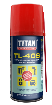Смазка силиконовая аэрозоль "TYTAN TL-40S" 150мл 16914 *1/12 Смазка силиконовая аэрозоль "TYTAN TL-40S" 150мл 16914 *1/12