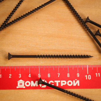 Саморез по дереву 4.8х110 мм BROZEX, крупная резьба, фосфатированные