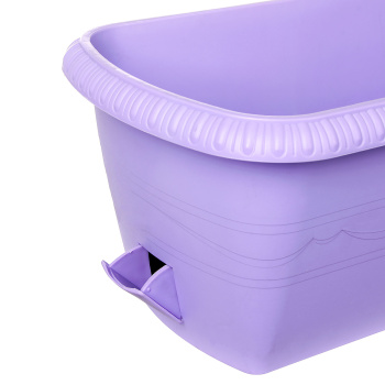 Ящик д/цветов пластм. "Lе Jardin" 40х19х15см с др.реш. прик.вент. Лаванда108-28 (Tek.A.Tek) *1/10