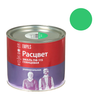 Эмаль алкидная 1.9 кг Расцвет ПФ-115, салатовая