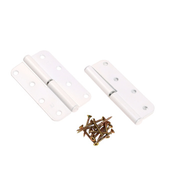 Петля полимер.ПН-110 белая правая (комплект 2 шт+саморезы) ДомоСтрой *1/150