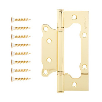 Петля без врезки 125*75*2,5мм ЗОЛОТО G (комплект 2шт.) AVERS *1/6/48