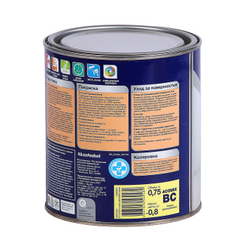 Краска акриловая 0.75 л для мебели и дерева DULUX, база BC, матовая