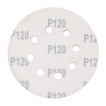 Круг шлифовальный на липучке 125мм P120 8 отверстий (5шт) PATRIOT *1