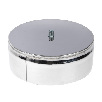 Заглушка с конденсатоотводом d220 нерж. 0,5мм AISI 430 GS (В) *1