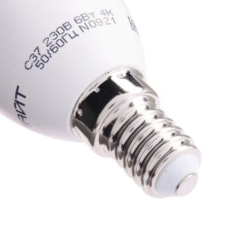 Лампа светодиодная ОНЛАЙТ, Е14, свеча C37, 6 Вт, 470 Лм, 4000 К, нейтральный белый