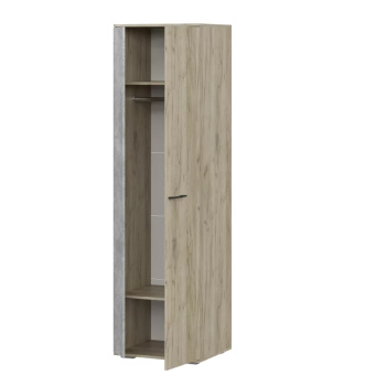 яяяШкаф БОСТОН ШК-600 с 2 дверцами (600*500*2120мм), дуб крафт,серый-бетонный камень NEW*1