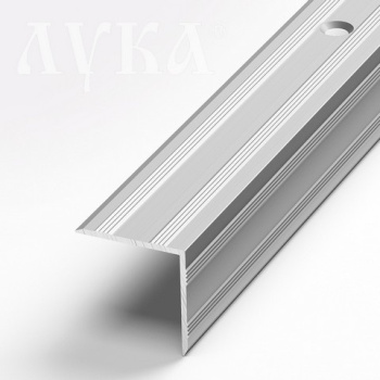 Порог-угол внешний Лука ПУ 05, 1350х20х20 мм, серебро-люкс Порог-угол внешний Лука ПУ 05, 1350х20х20 мм, серебро-люкс