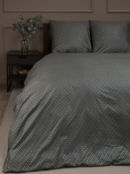 Постельное белье 1,5сп макосатин Amore Mio 33959 Crown GY, наволочки 70*70 - 2шт *1