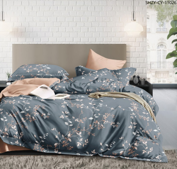 Постельное белье 1,5сп сатин Орхидея 2502, наволочки 70*70см - 2шт *1